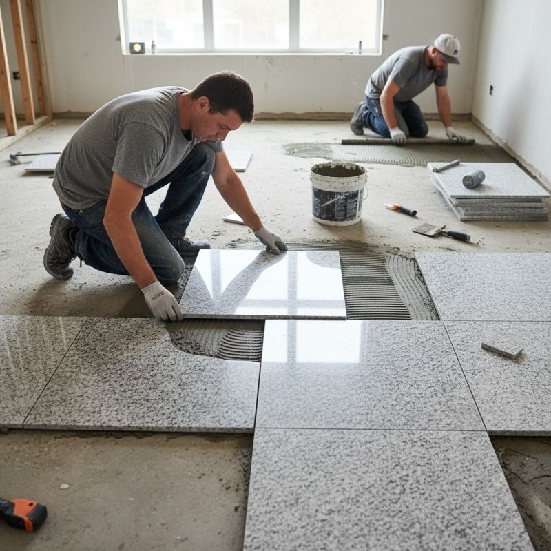 Crushed Granite Installation